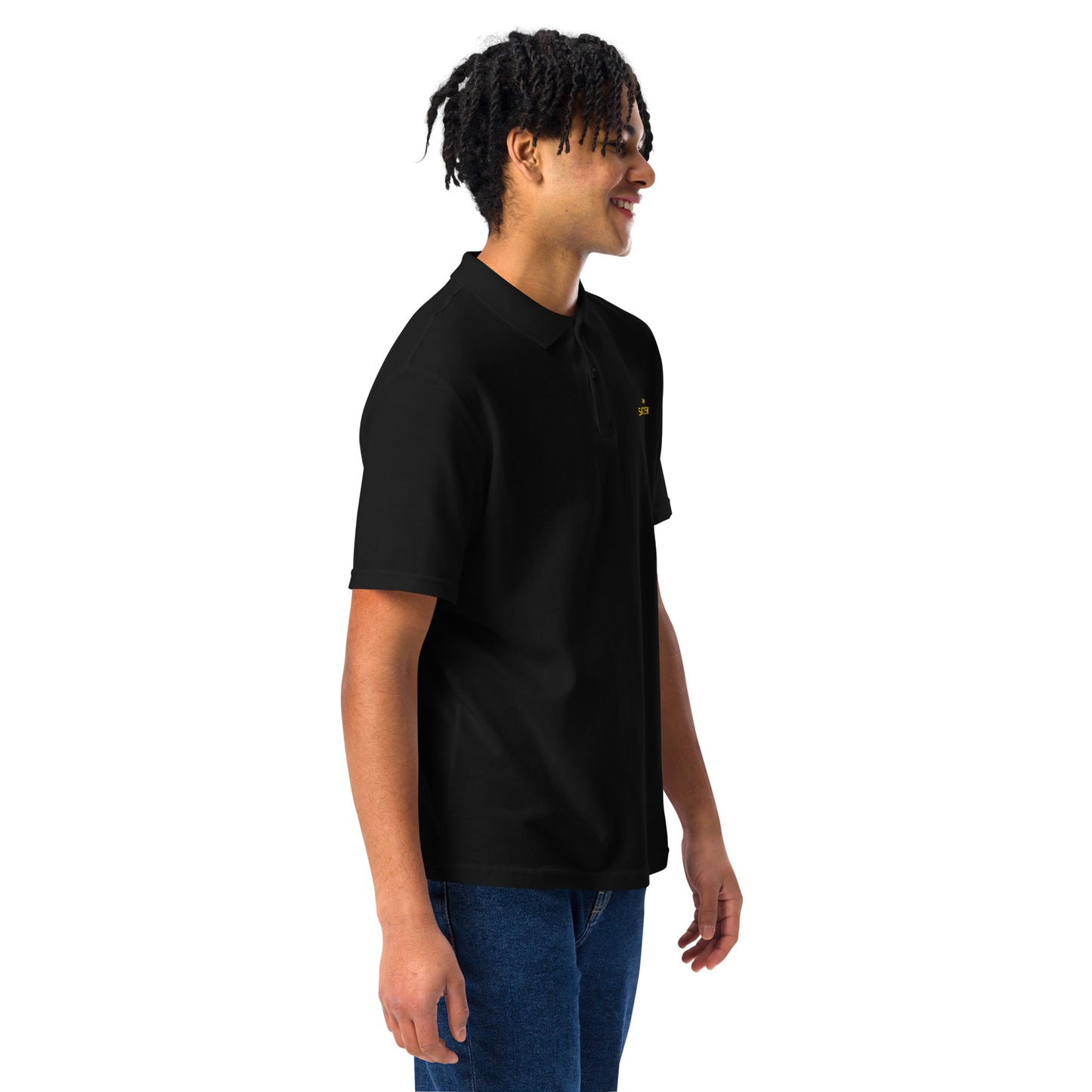 I Am Satoshi Unisex pique polo shirt