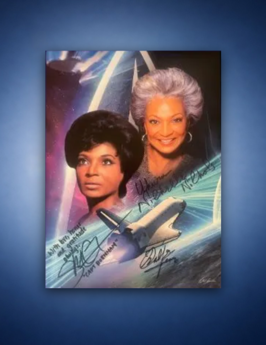 LIMITED EDITION - 11"x14” Signed by Nichelle Nichols, Sonequa Martin Green and Walter Koenig